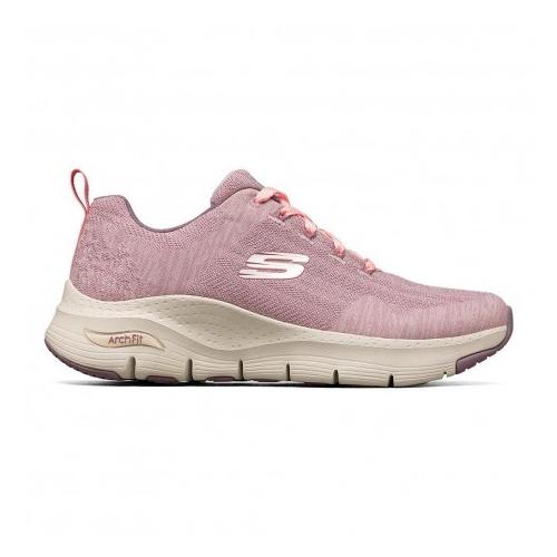 SKECHERS MUJER ARCH FIT COMFY WAVE 149414/MVE ROSA 1