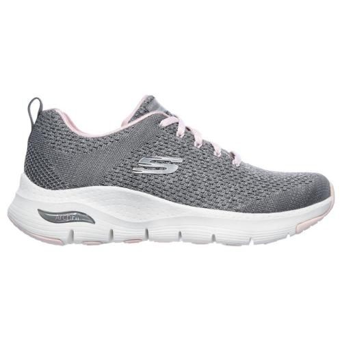 SKECHERS MUJER ARCH FIT INFINITE ADVENTURE  149058/GYPK GRIS 1