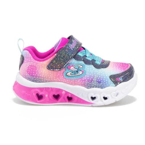 ZAPATILLAS SKECHERS 302315N NVMT LUCES BEBE ROSA CORAZONES 1