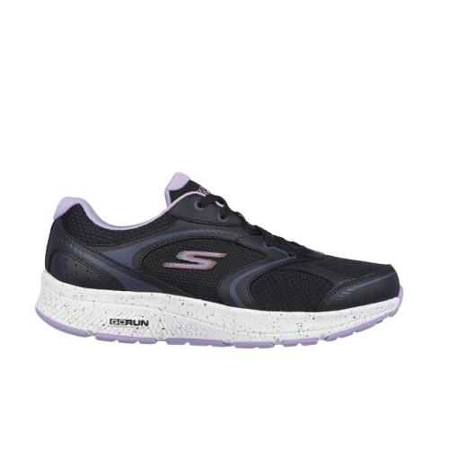 ZAPATILLAS RUNNING SKECHERS GO RUN MUJER 128285 NEGRA Y MORADA 1