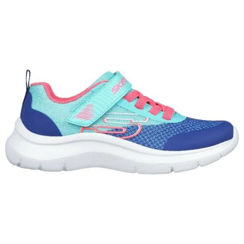 ZAPATILLAS SKECHERS FATS TRENDING NIÑA  303534L/TLNV AZUL Y VERDE 1