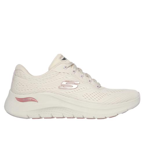 SKECHERS MUJER ARCH FIT  2.0 BIG LEAGUE 150051/NTMT BLANCO ROTO 1