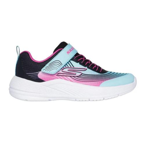 SKECHERS MICROSPEC ADVANCE NIÑA 303575L/AQPR NEGRA Y TURQUESA 1