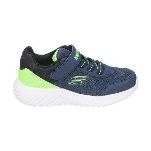 ZAPATILLAS SKECHERS BOUNDER-TREZIC BEBE 403908N/NVLM AZUL Y VERDE 1