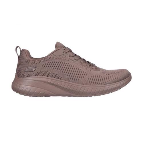 ZAPATILLA SKECHERS MUJER BOBS  SPORT SQUAD MARRÓN 117209/CLAY 1